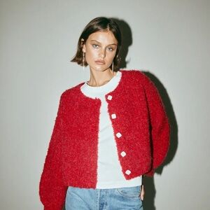 VRG GRL Elsie Fluffy Cardigan